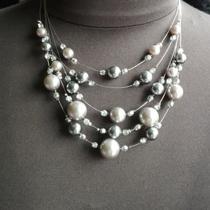 Pearl look necklace
